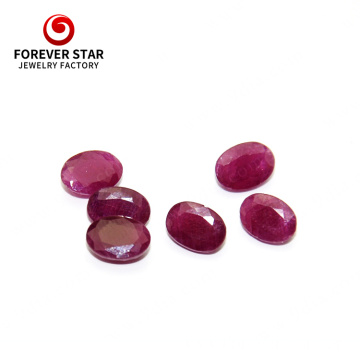 7*5mm Oval Shape Natural Ruby Stone Price Carat